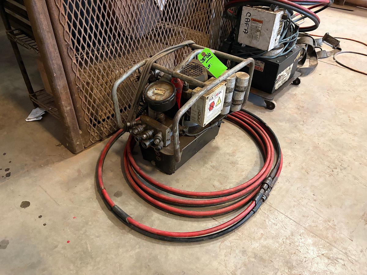 Used Hytorc 10k psi hydraulic power pack