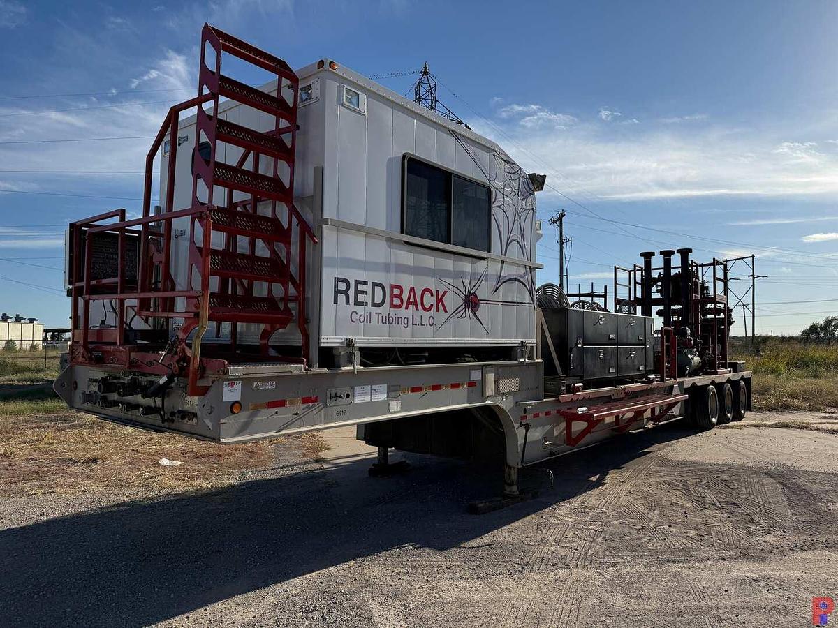 Used 2012 SERVA GROUP 54’ X 102” 3-AXLE COIL TUBING SUPPORT TRAILER