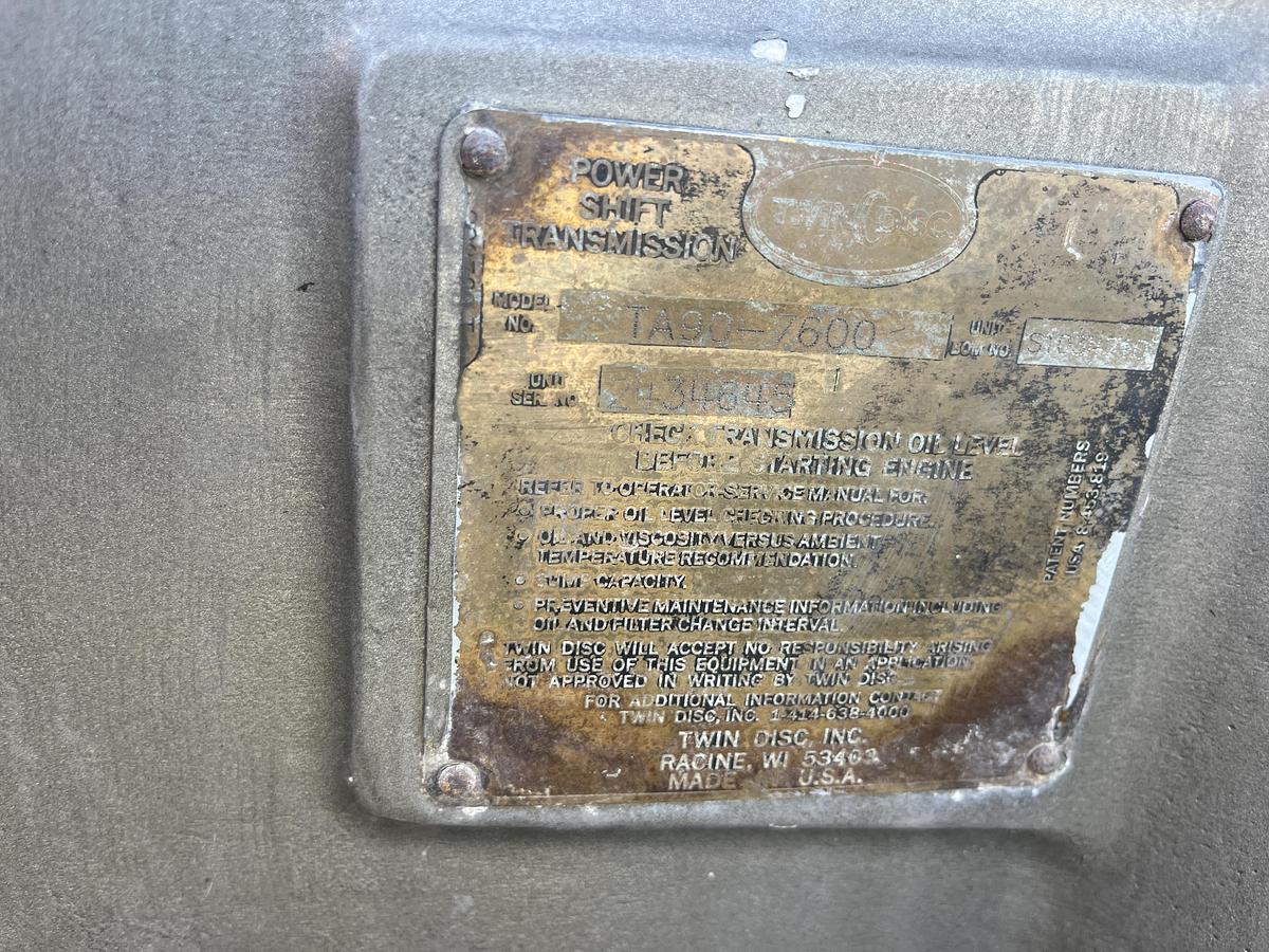 Used TWIN DISC TA90-7600 POWER SHIFT TORQUE CONVERTER TRANSMISSION