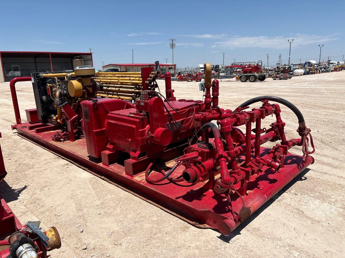 Used NOV 200T/JWS-340 pump unit, skidded