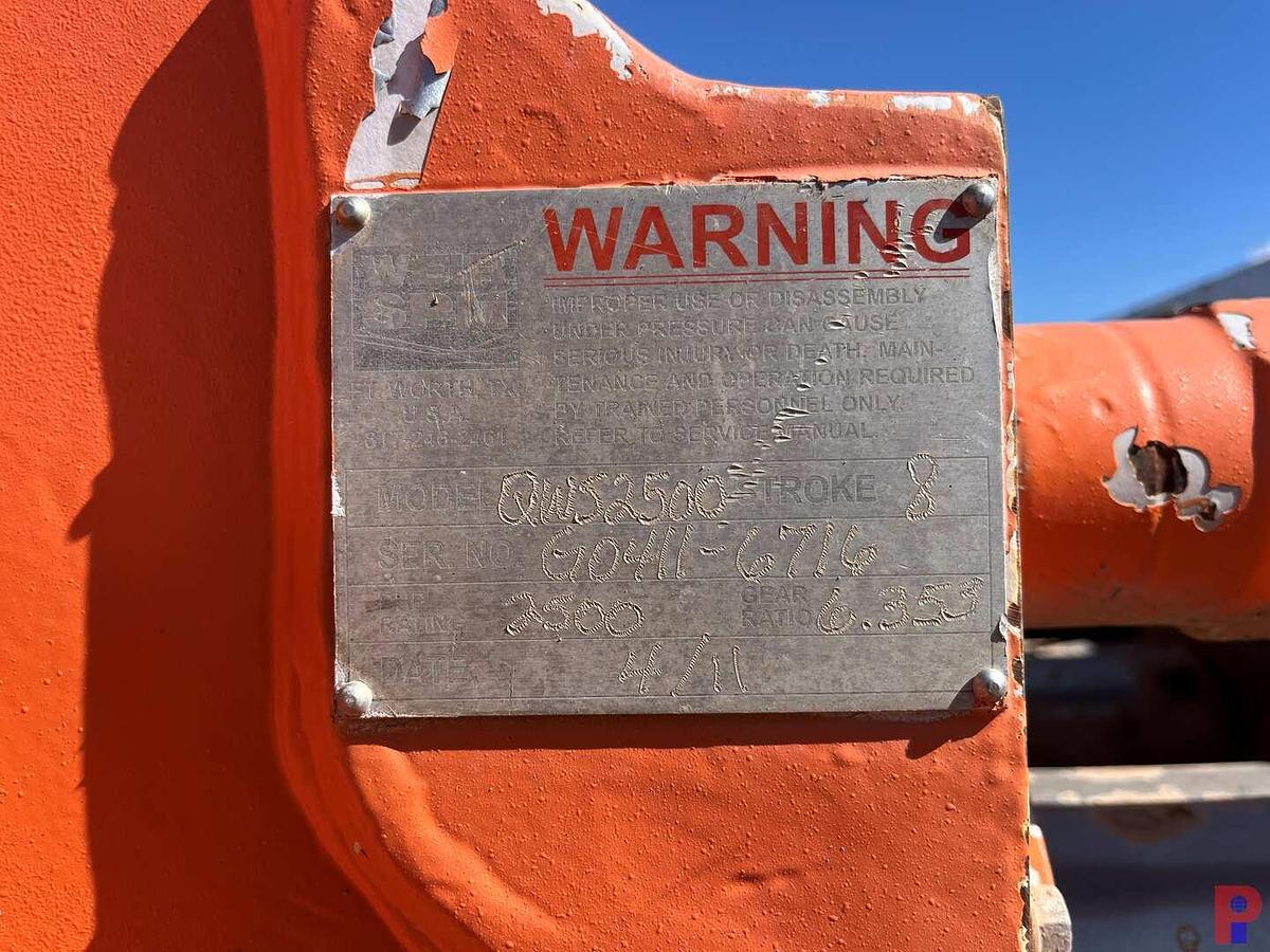 Used 2011 SERVA 3-AXLE TRAILER MOUNTED FRAC PUMP