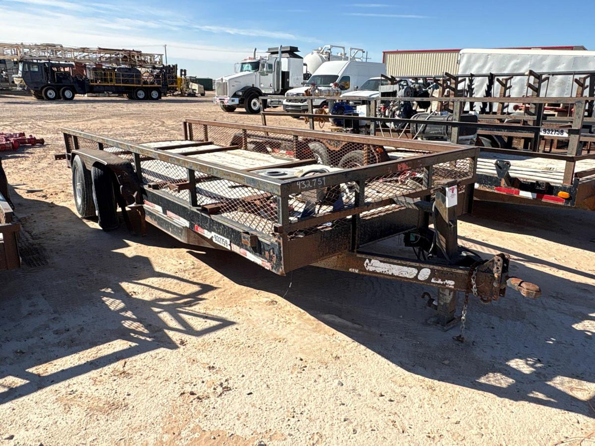 Used 2011 DIAMOND C 18’ X 6.5’ T/A BUMPER PULL UTILITY TRAILER