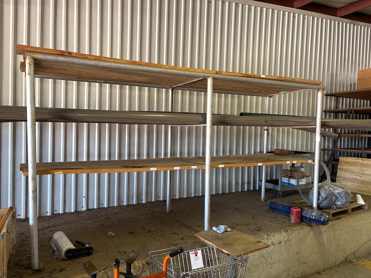 Used 12’ x 3.5’ x 6’ shelving unit
