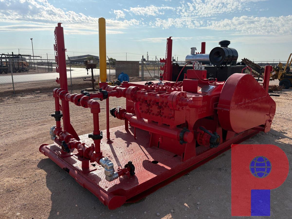 Used GARDNER DENVER TEE TRIPLEX PUMP, SKIDDED