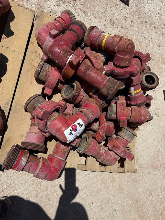 Used PALLET W/ (14) 3” FIG 1002 10K WP ELBOWS