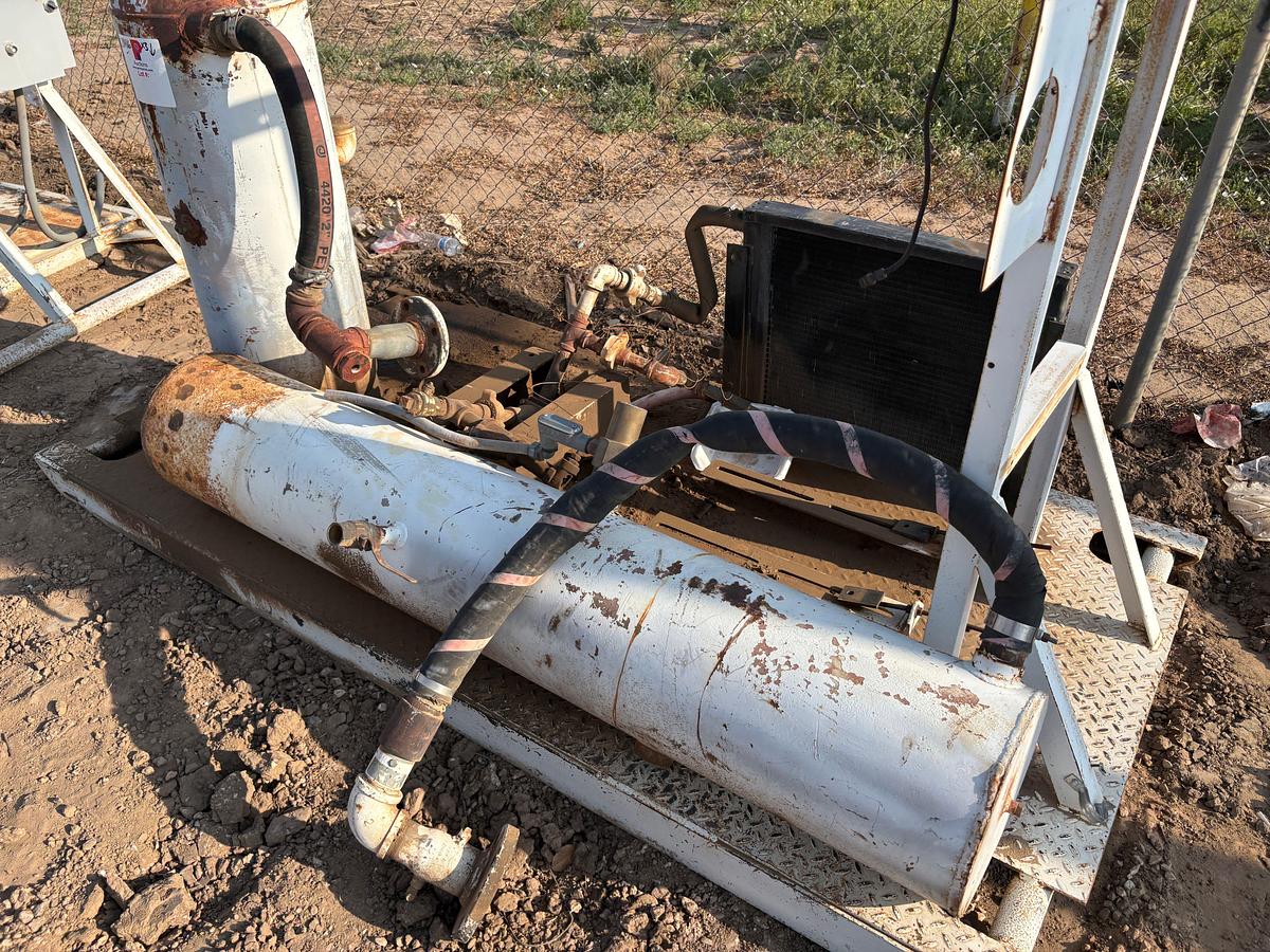 Used (3) skidded air compressor units, incomplete