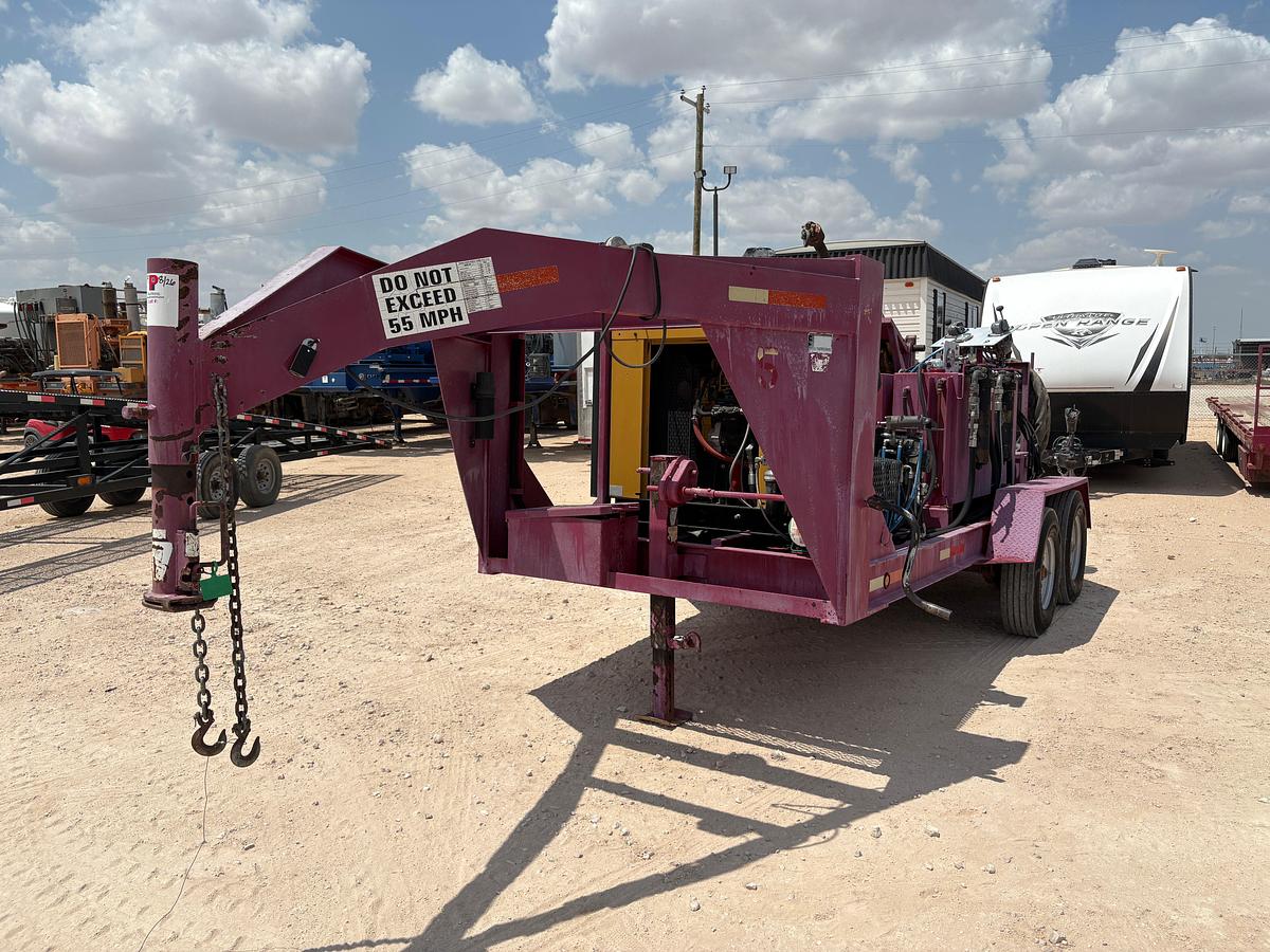 Used LOGAN PS85 85-TON POWER SWIVEL UNIT MTD ON T/A GOOSENECK TRAILER