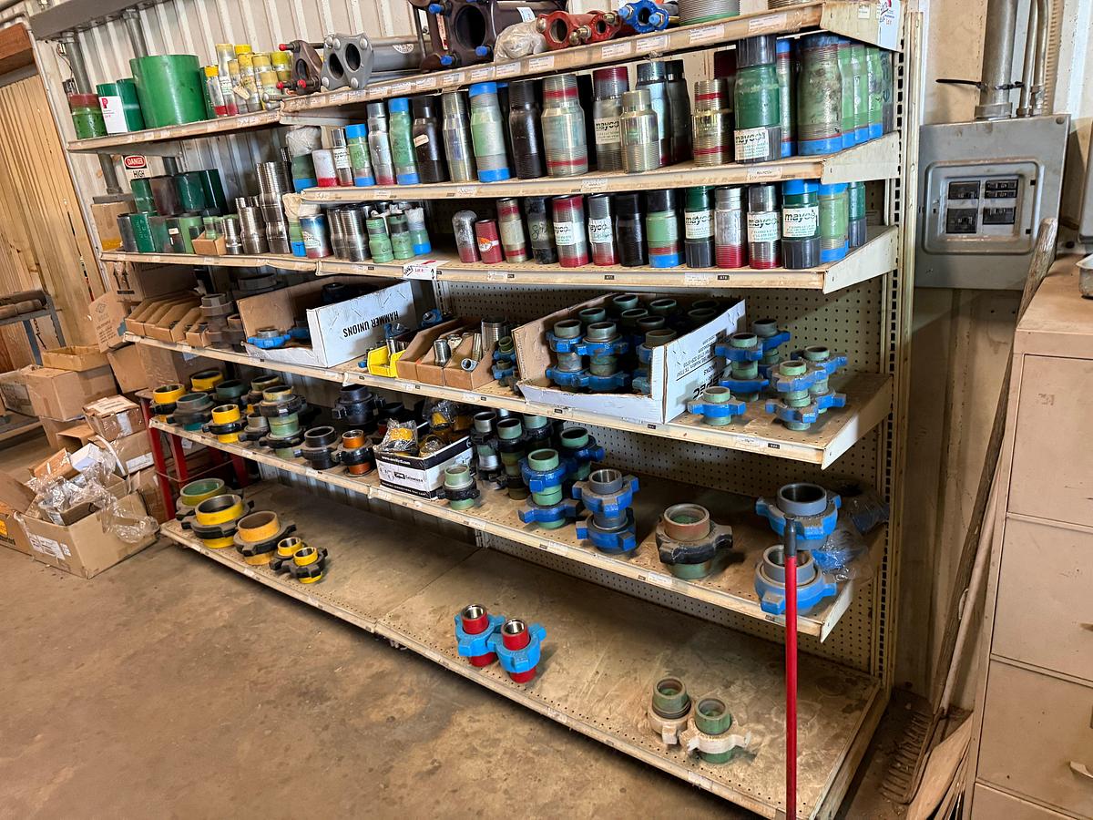 Used 10’ x 2’ x 6’ ADJUSTABLE 6-SHELVE STEEL RACK