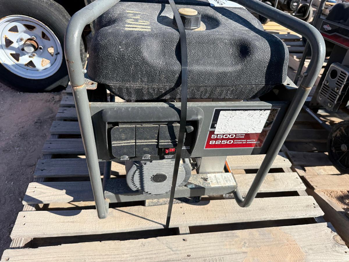 Used STORM RESPONDER MODEL 030430 / 5500 AC WATTS / 120/240-VOLTS P/B BRIGGS&STRATTON GAS ENGINE PORTABLE GENERATOR