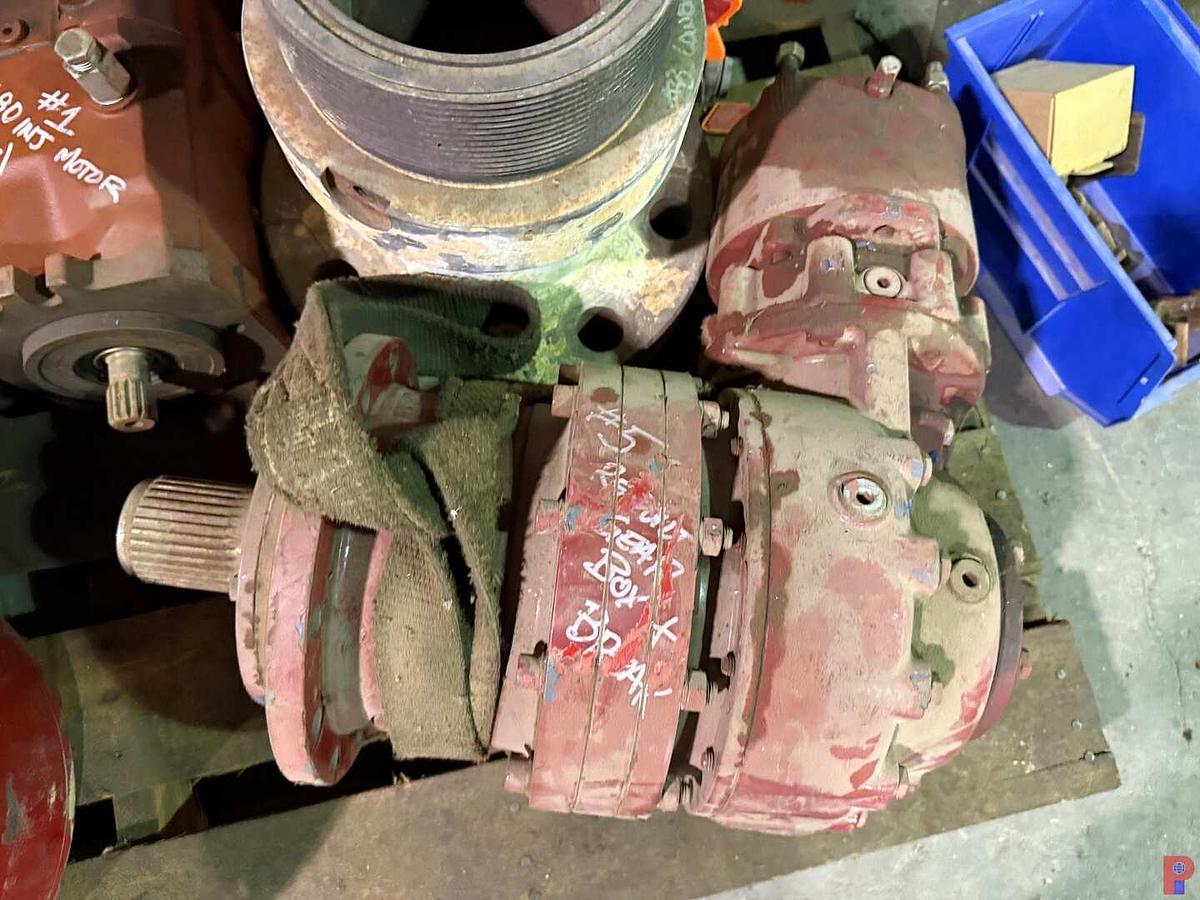 Used PALLET W/ (2) HR680 INJECTOR PLANETARIES, (3) 680 INJ HYD MOTORS, (1) REBUILT GEAR BOX BRAKE