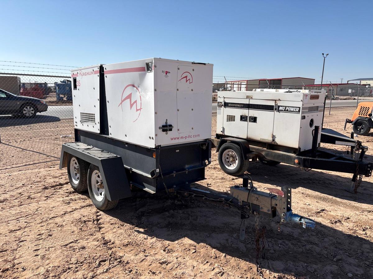 Used MAGNUM MMG35 T/A BUMPER PULL 25KW GENERATOR