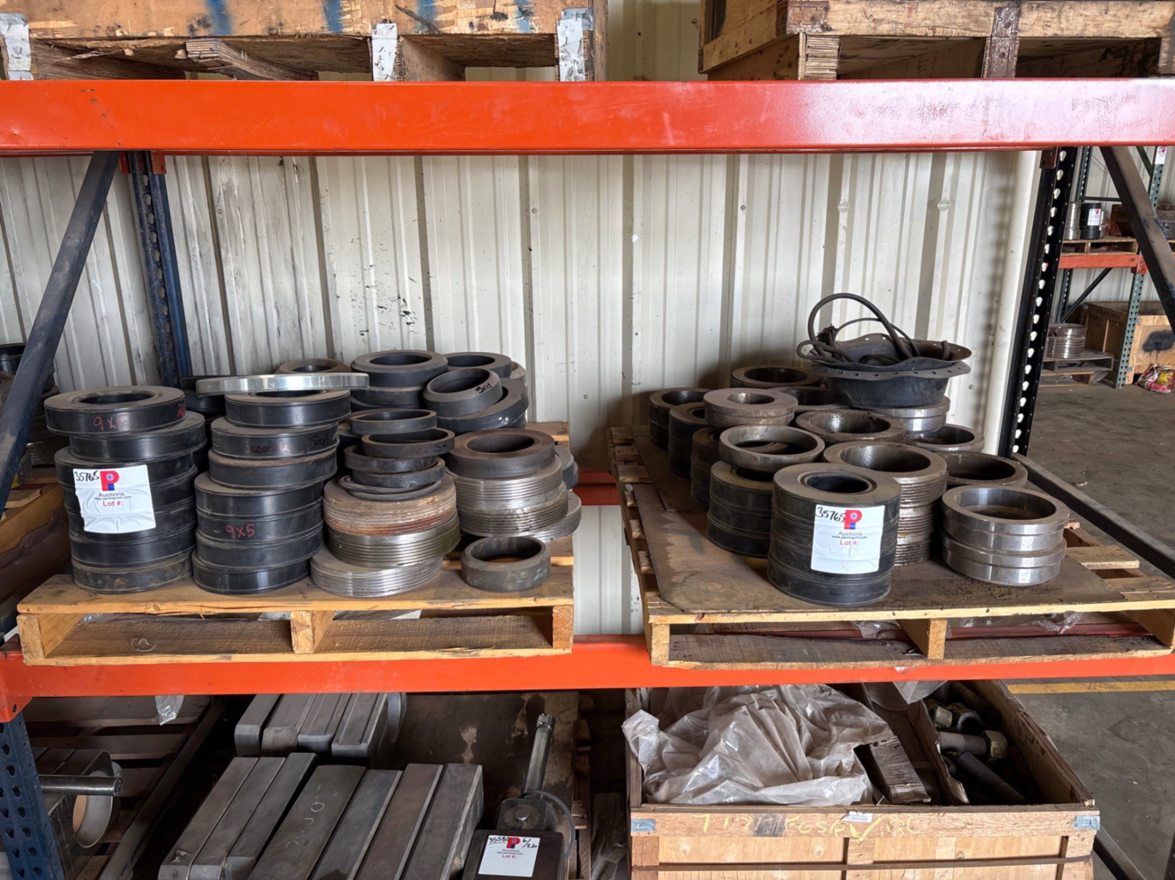 Used (2 pallets) of assorted secondary seals for tubing heads