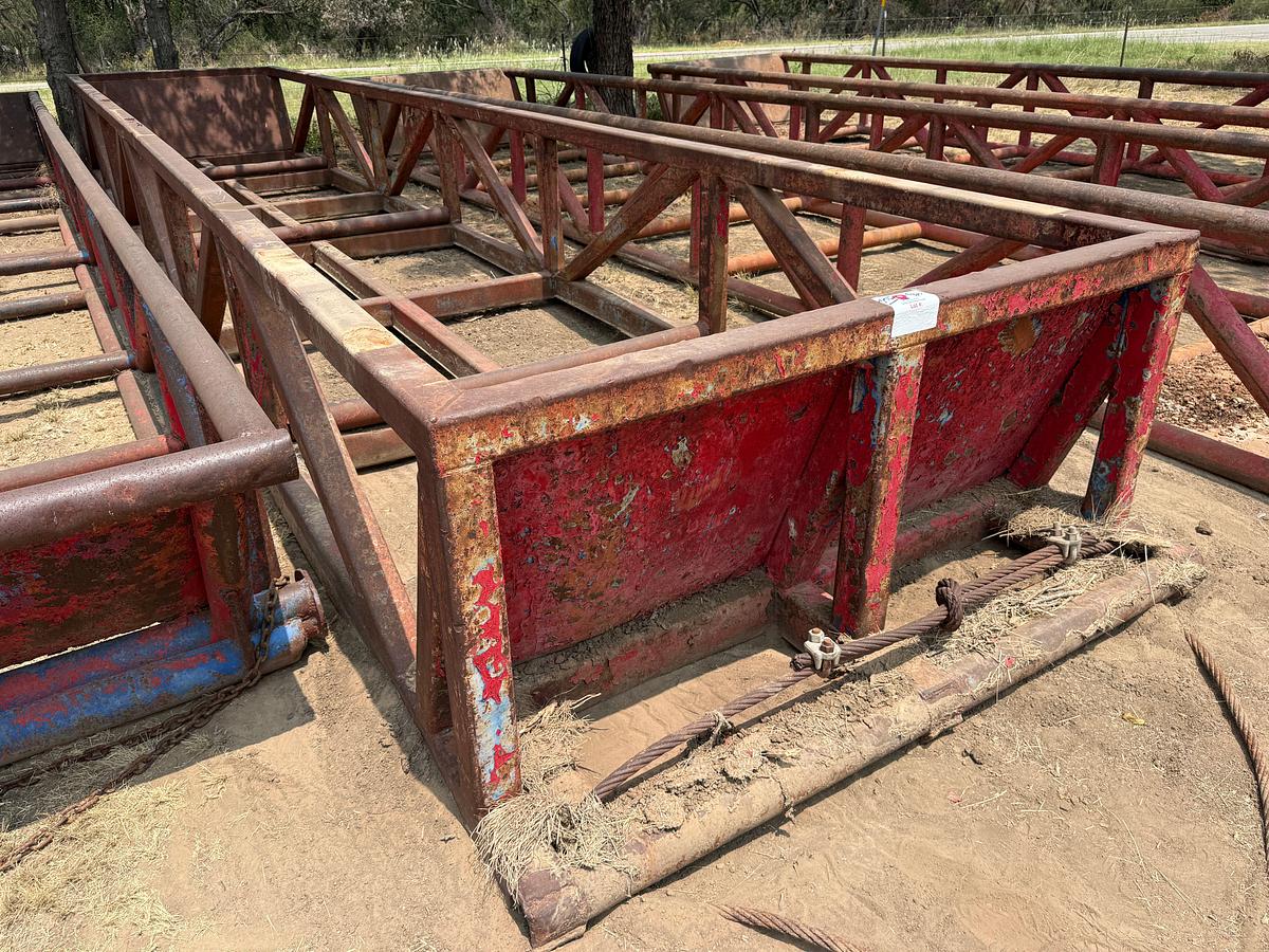 Used 40’L x 8’W x 3’H SKIDDED PIPE TUB