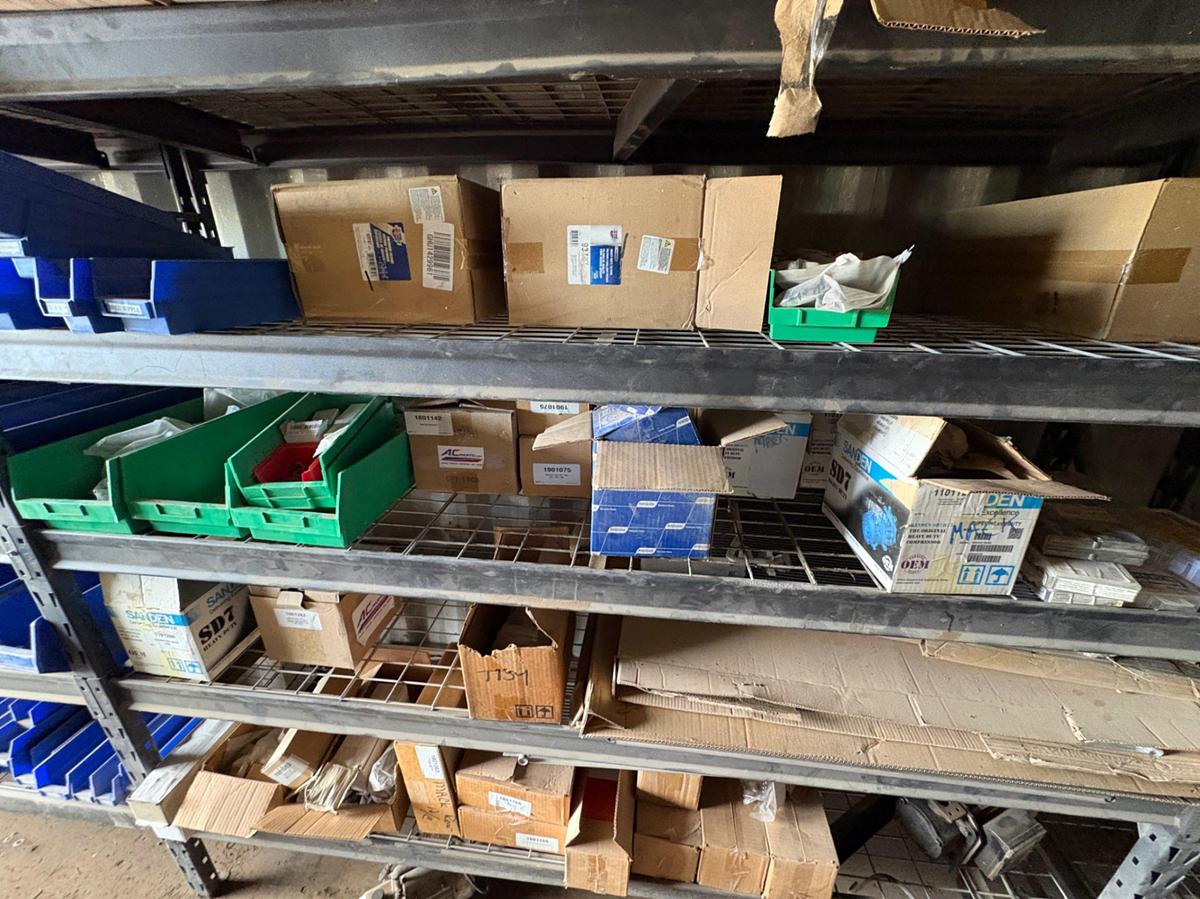 Used Entire contents of parts container