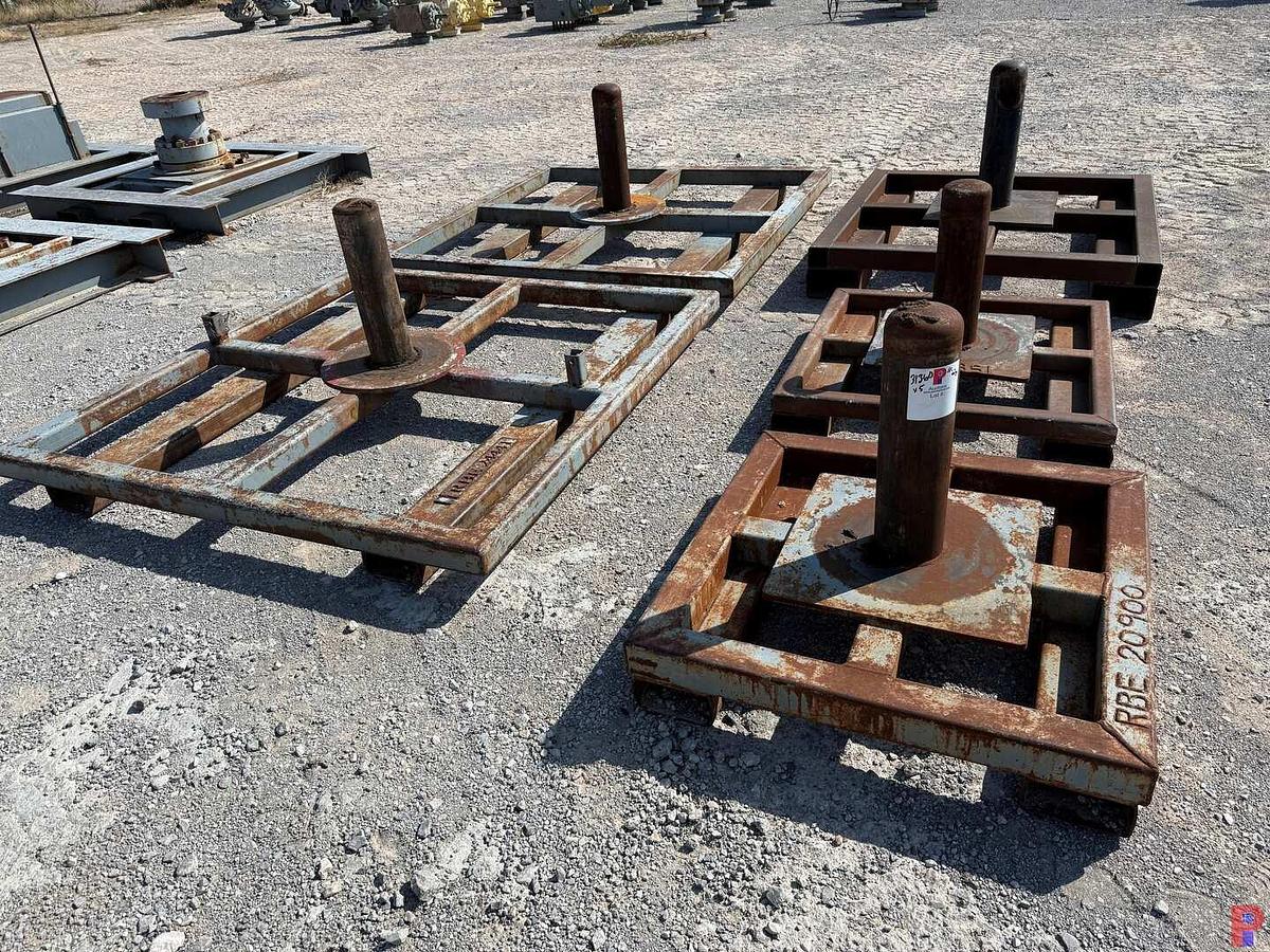 Used (5) VARIOUS SIZE FRAC VALVE / BOP TRANSPORT SKIDS