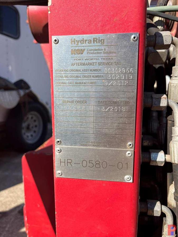 Used HYDRA RIG 580 INJECTOR HEAD ASSY. (REBUILT 2018)