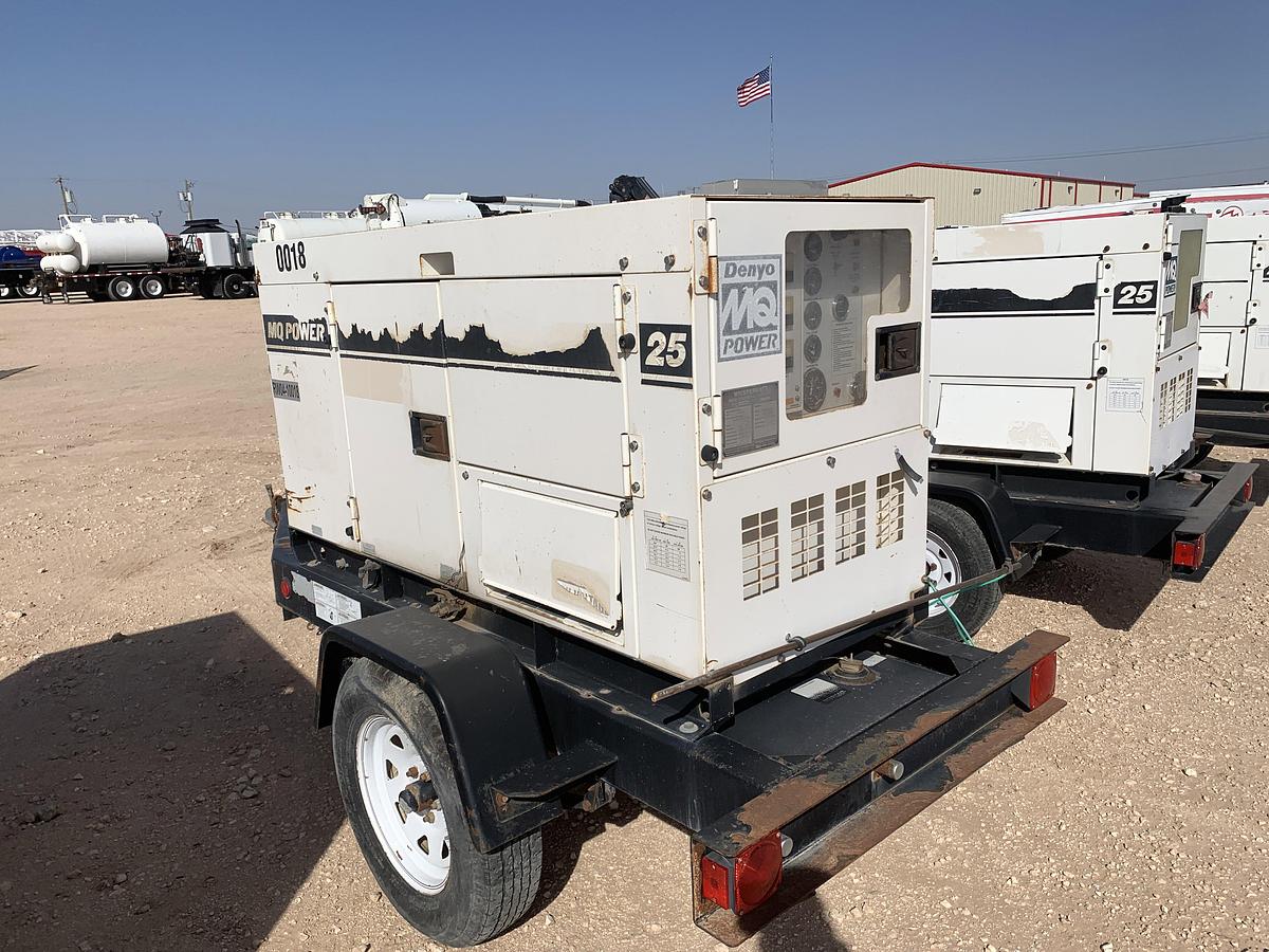 Used 2005 MQ POWER WHISPERWATT DCA-25SSIU2 S/A BUMPER PULL 20KW GENRATOR