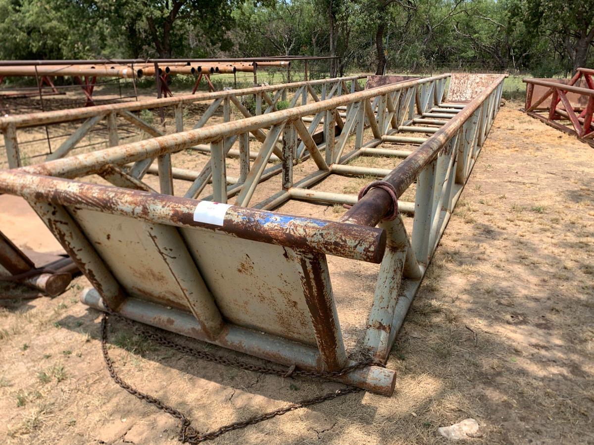 Used 48’ x 6’ x 3’ Skidded Pipe Tub