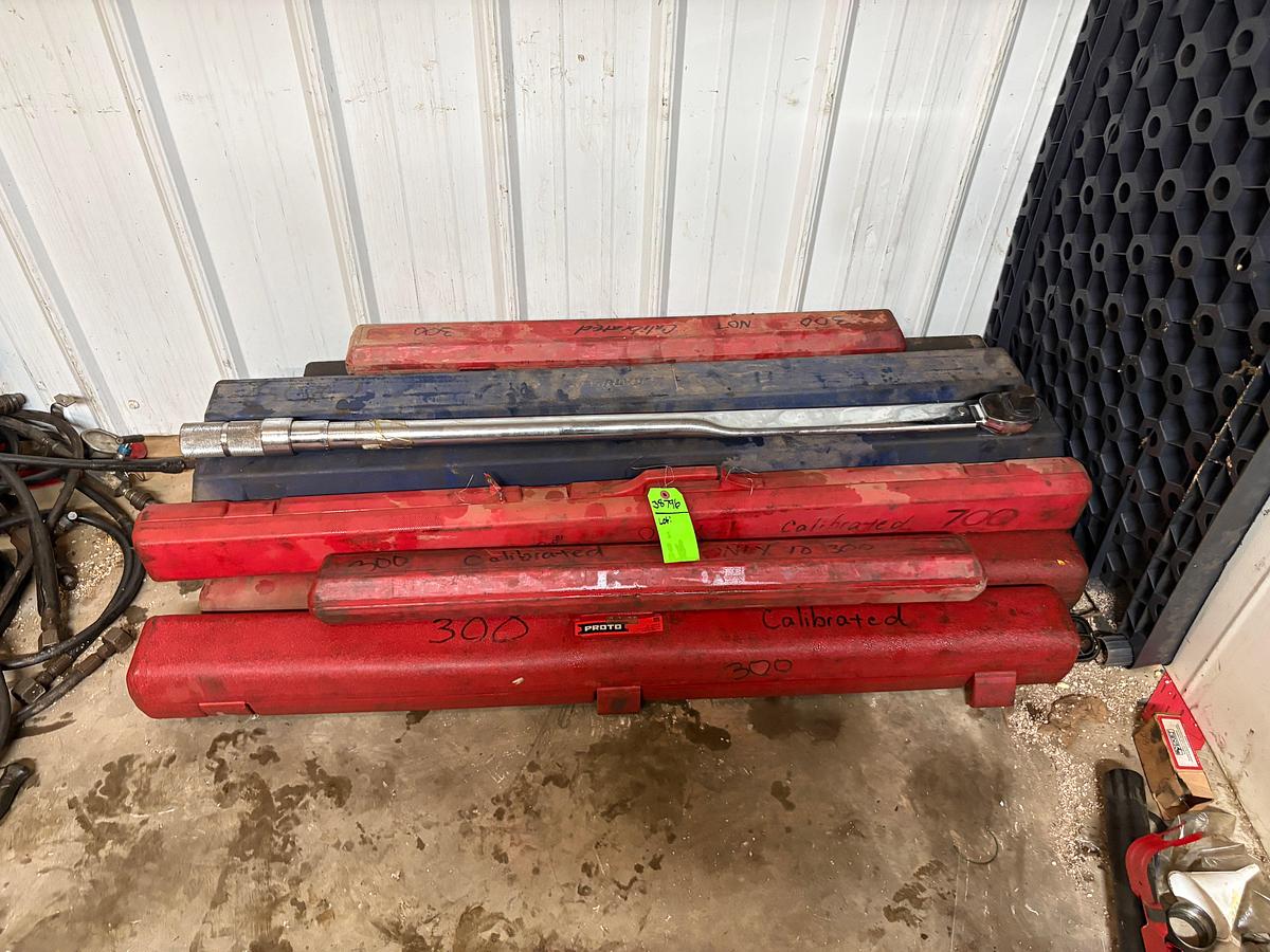 Used (12) assorted Carlyle & Proto torque wrenches