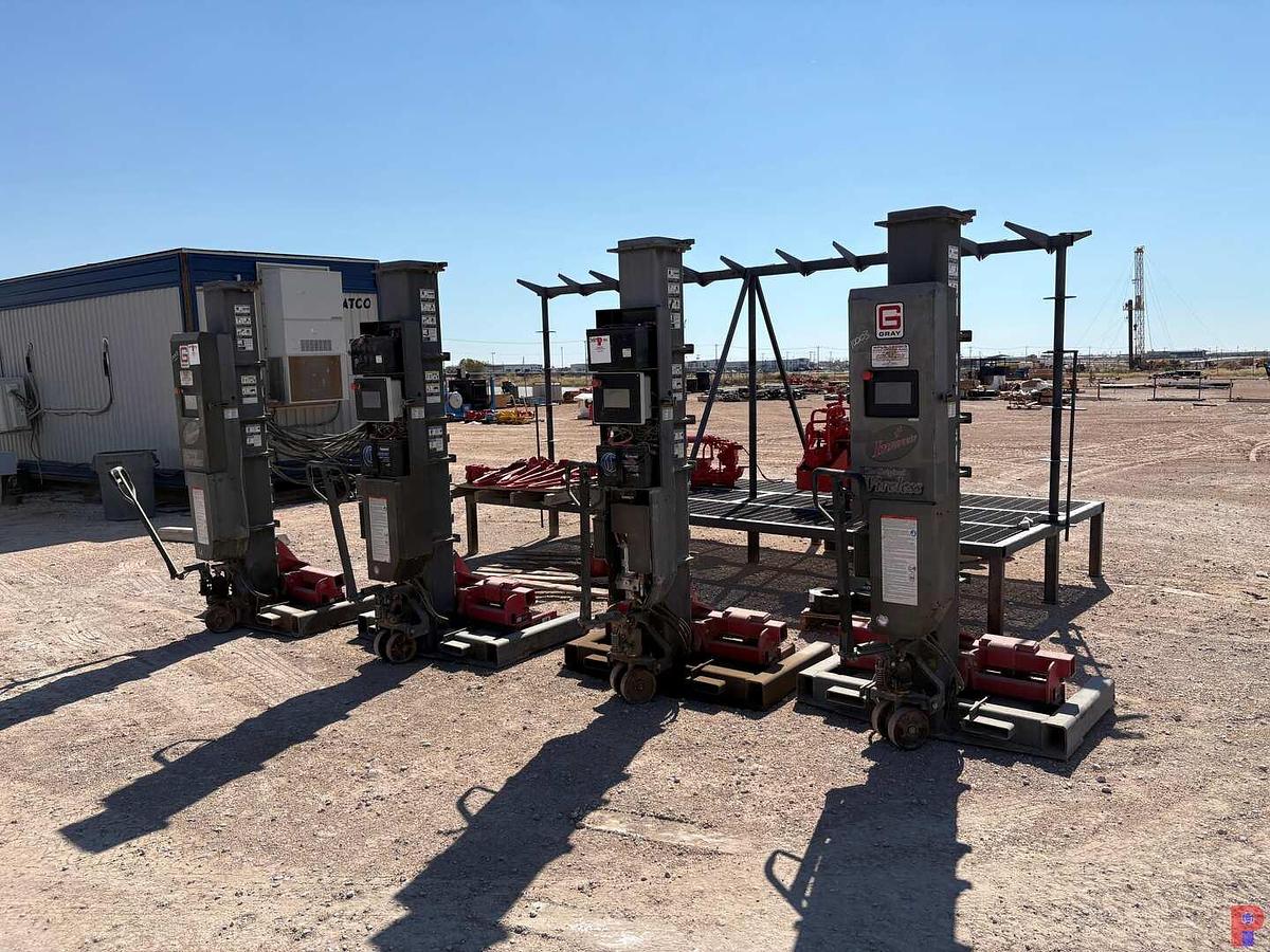 Used SET OF (4) GRAY WPLS-180WI3 PORTABLE HEAVY DUTY TRUCK LIFTS