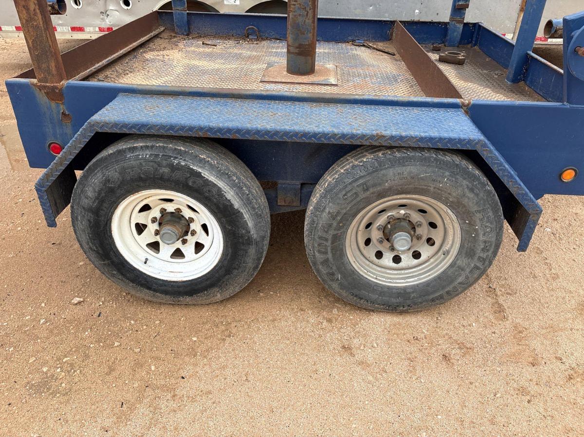 Used SHOPBUILT 8’ x 6.5’ t/a bumper pull BOP trailer