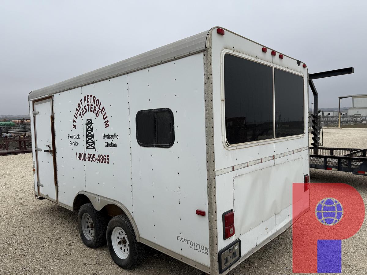 Used 2012 CARGO CRAFT 16’ T/A BUMPER PULL COMMAND CENTER CARGO TRAILER