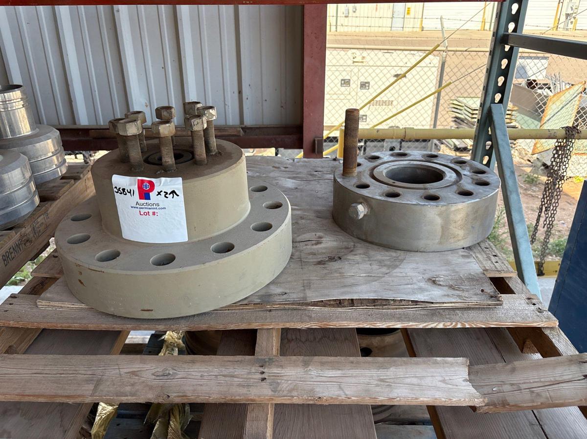 Used (6) assorted adapter flanges
