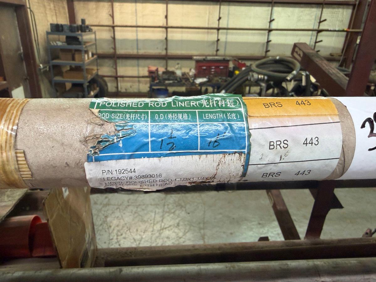 Used 1-1/4 x 1-1/2 x 16 Brass Polished rod liner