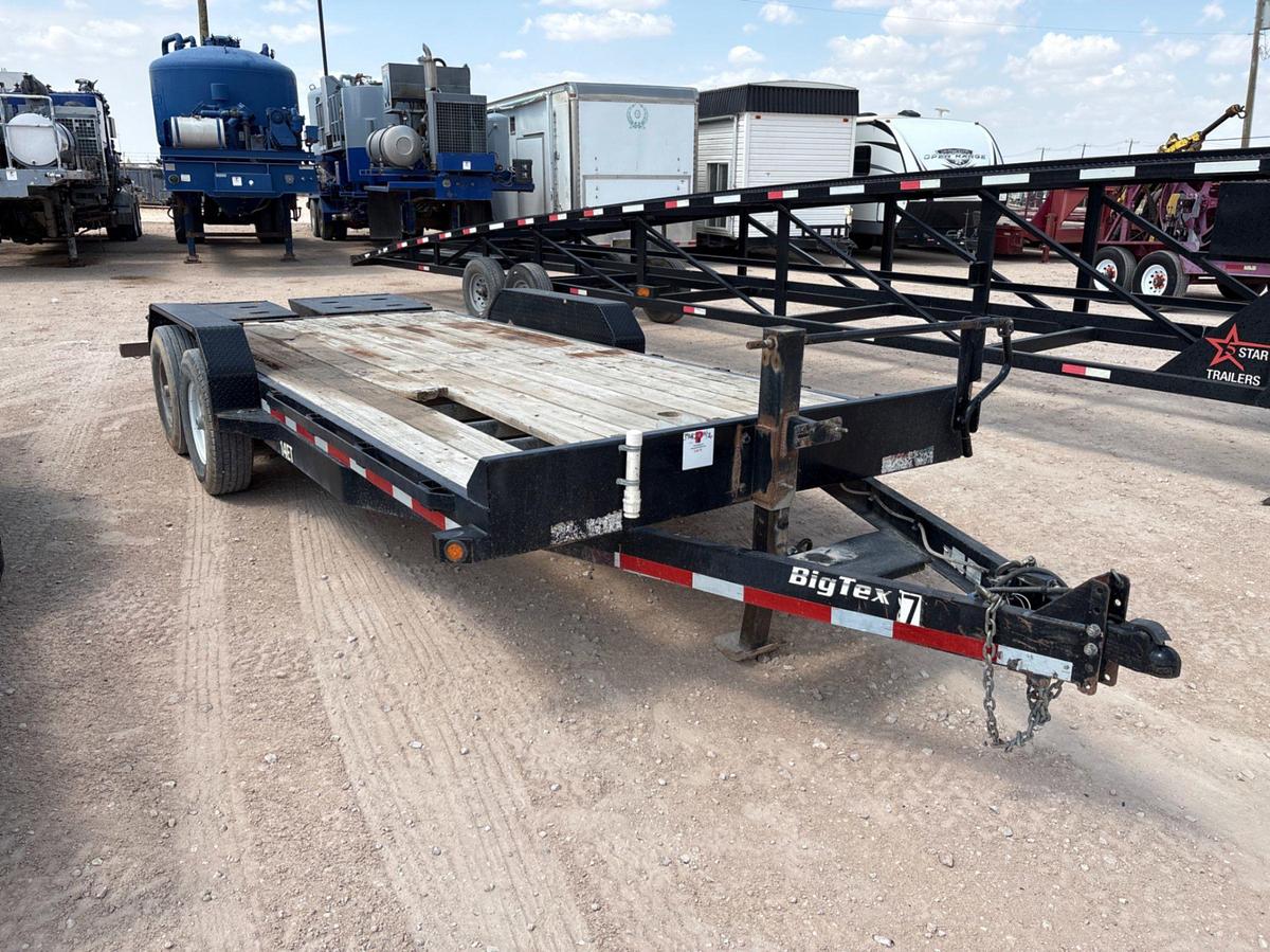 Used 2017 BIG TEX 20’6” X 7’ T/A BUMPER PULL CAR HAULER TRAILER