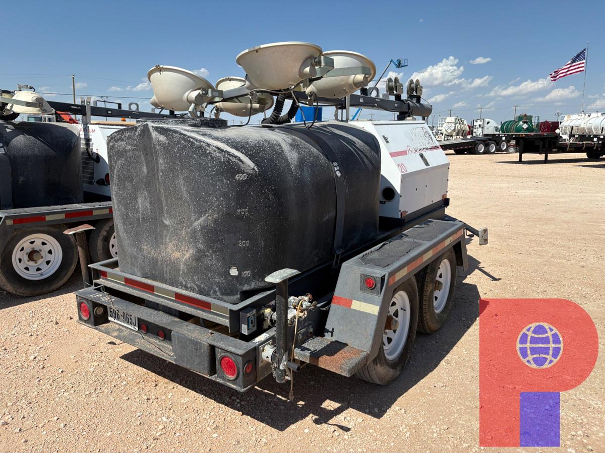 Used 2012 MAGNUM TRAILERS MTT20 20KW T/A BUMPER PULL LIGHT TOWER TRAILER