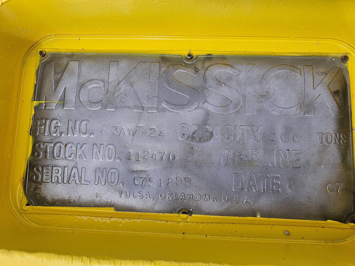 Used MCKISSICK 100-TON TUBING BLOCKS (6/26 CERTIFICATION W/ PAPERWORK)