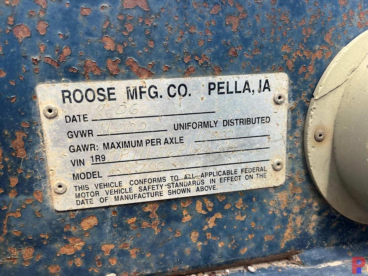 Used 2006 ROOSE REELER MFG. S/A REEL TRAILER