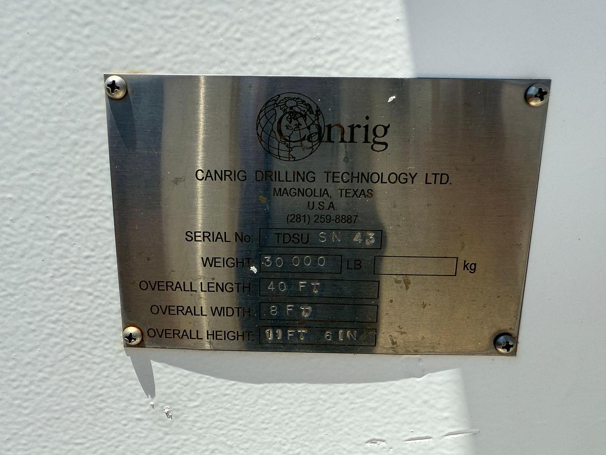 Used CANRIG 1050E-500 500-TON 6-5/8”REG 5K WP TOP DRIVE ASSEMBLY