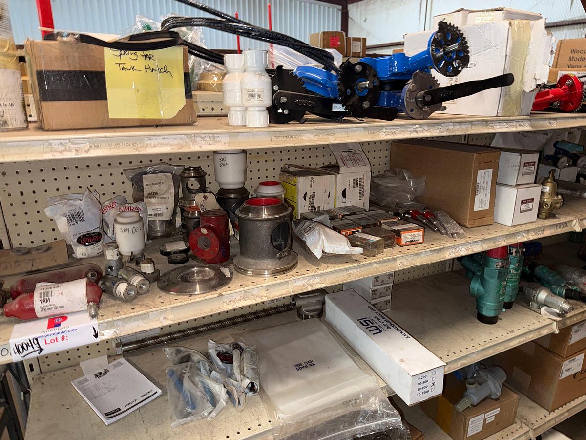 Used SECTION OF (10+) KIMRAY MOTOR VALVES, TRUNIONS, & REPAIR KITS, WSI HEAVY WALL TEES, BAIRD 125 PSI RELIEF VALVES, & RELATED
