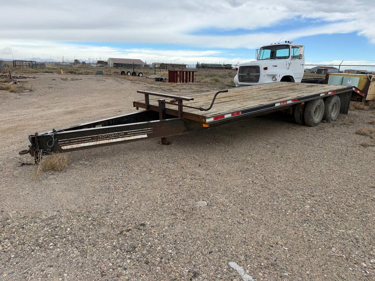 Used 1999 Donahue 24’ Flatbed Pintle Hitch Trailer