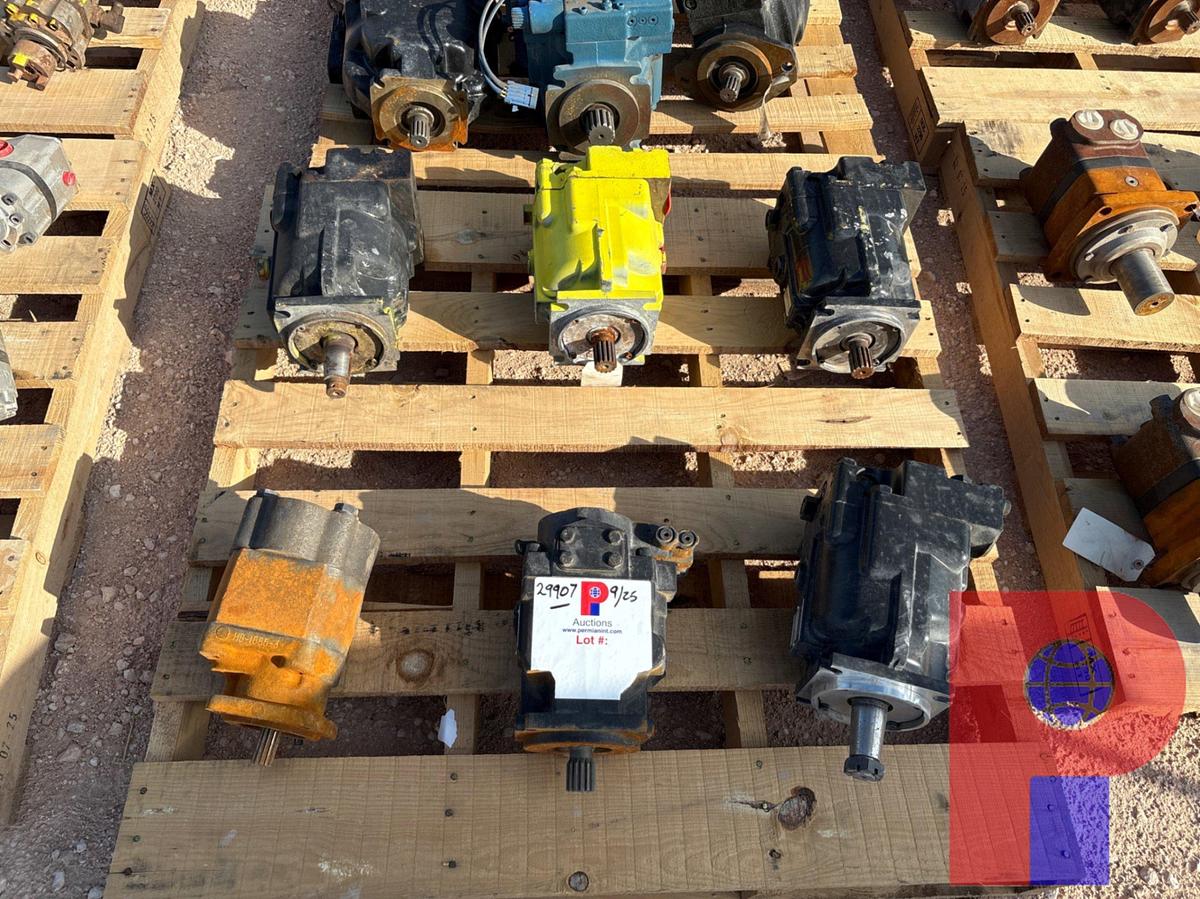 Used (6) ASSORTED HYDRAULIC MOTORS