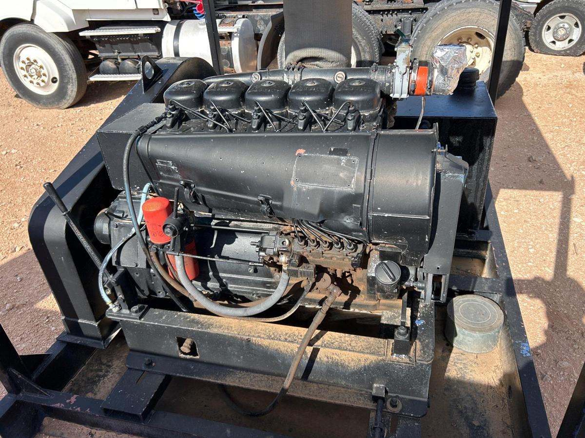 Used WHEATLEY TRIPLEX PUMP P/B DEUTZ F5L 912 DIESEL  ENGINE W/ PTO CLUTCH SKIDDED