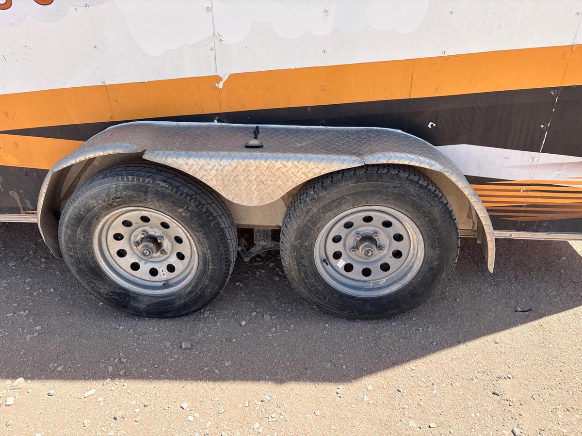 Used 2023 GRANDVIEW TRAILERS 14’ X 7’ T/A BUMPER PULL DOGHOUSE TRAILER