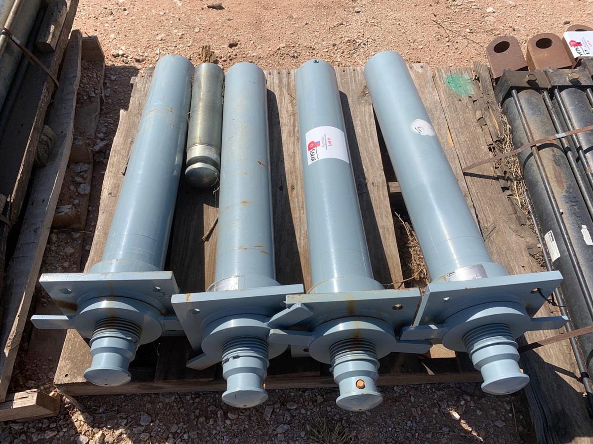 Used Pallet of 4 Parker 2000psi Hydraulic Cylinders