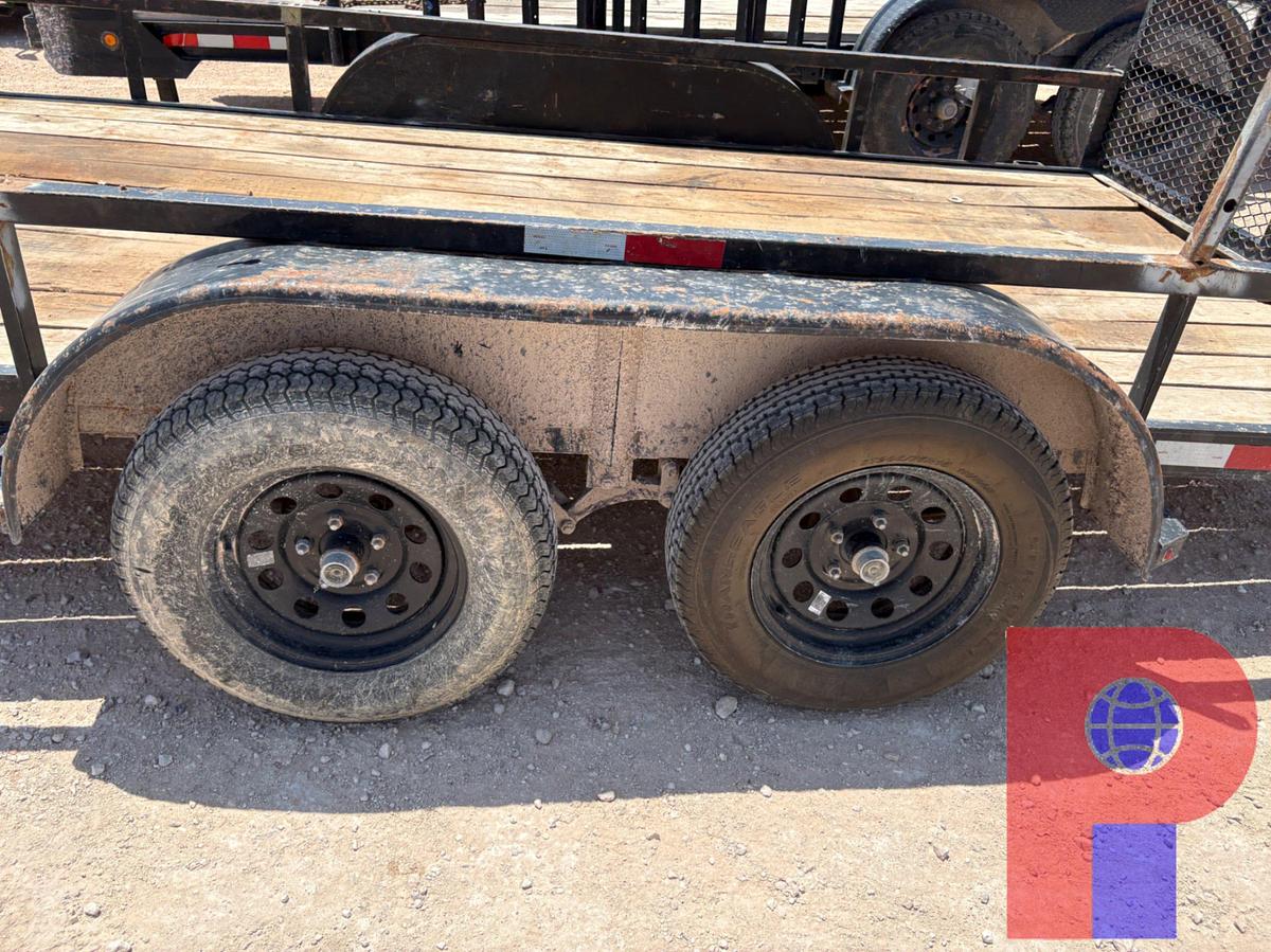 Used 2023 P&C 14.5’ X 6.5’ T/A BUMPER PULL UTILITY TRAILER