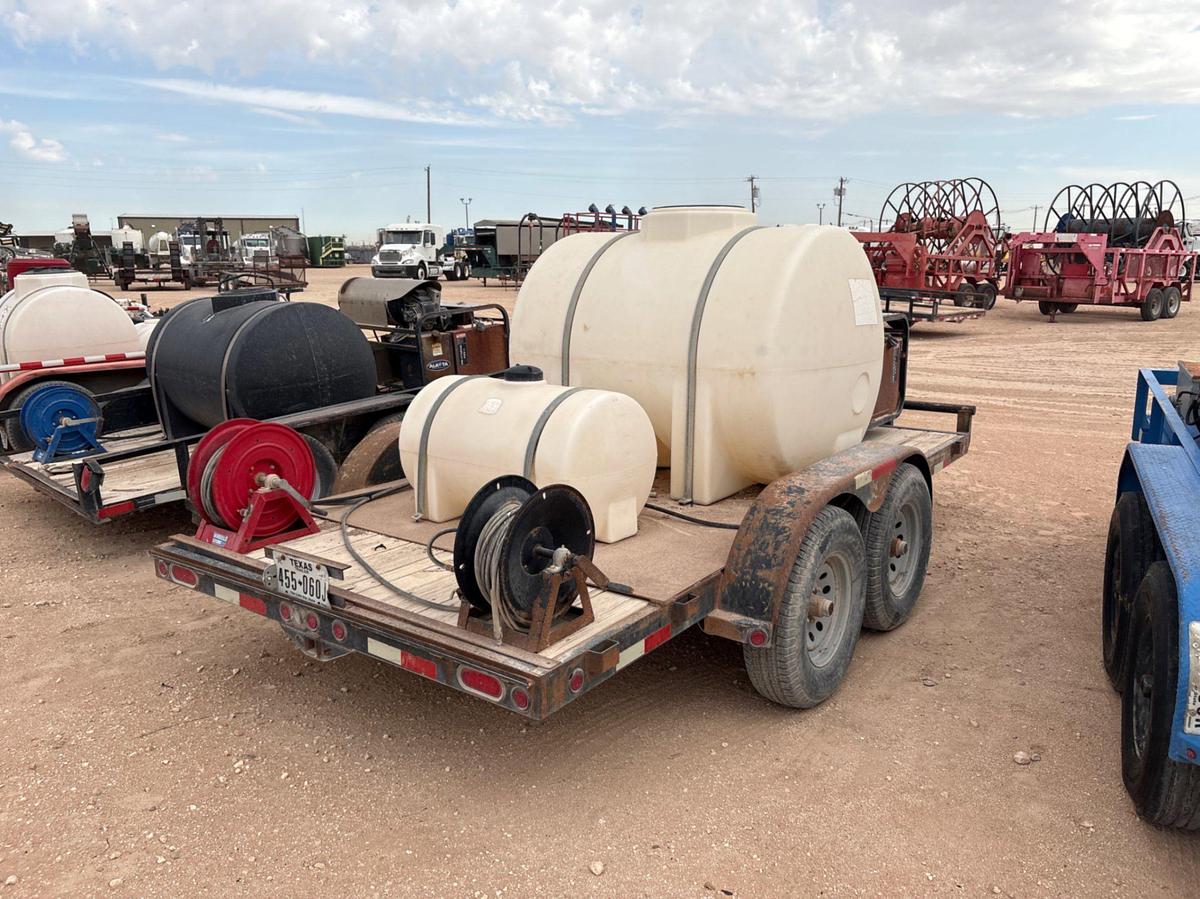 Used 14’ x 6.5’ T/A BUMPER PULL PRESSURE WASH TRAILER