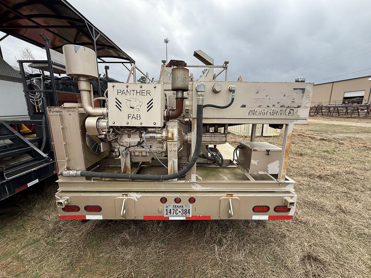 Used 22 BBL 97 HP CEMENT MIXING UNIT MTD ON 2012 BIG TEX 22'X102" 25K GVW DUAL T/A PINTLE HITCH TRAILER