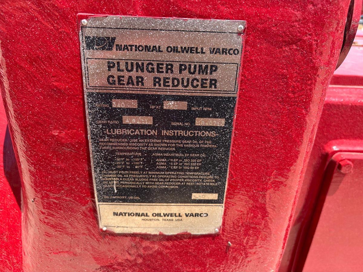 Used NOV 200T/JWS-340 pump unit, skidded