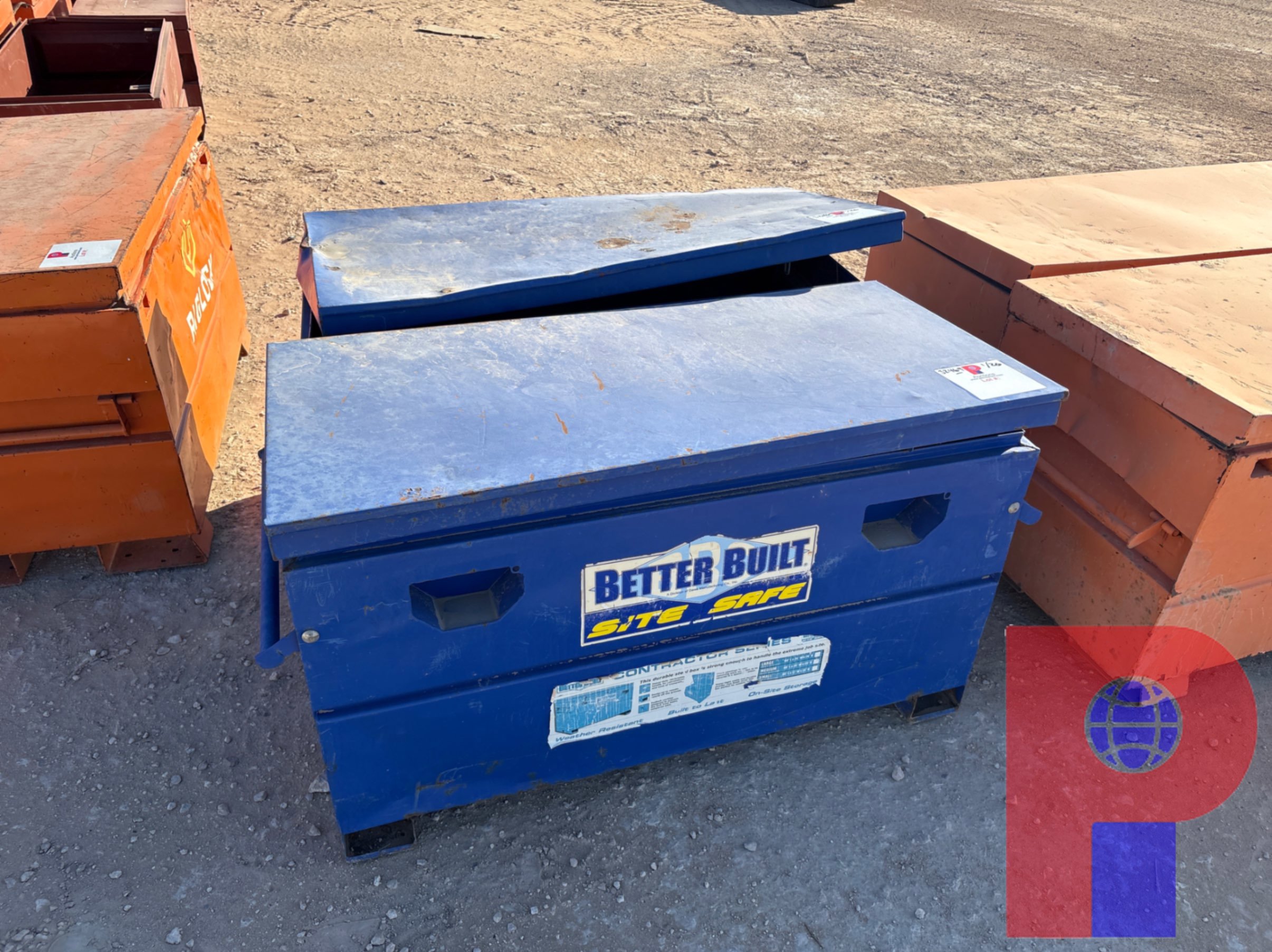 Used (2) 4’ X 2’ X 2’ JOB BOX TOOLBOXES
