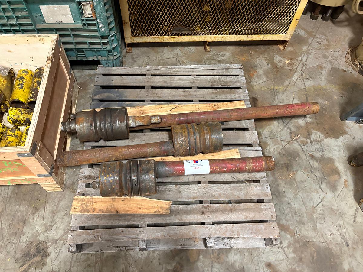 Used (6 pallets) of assorted frac valve parts, stem assemblies, bonnet flanges, & esp hangers