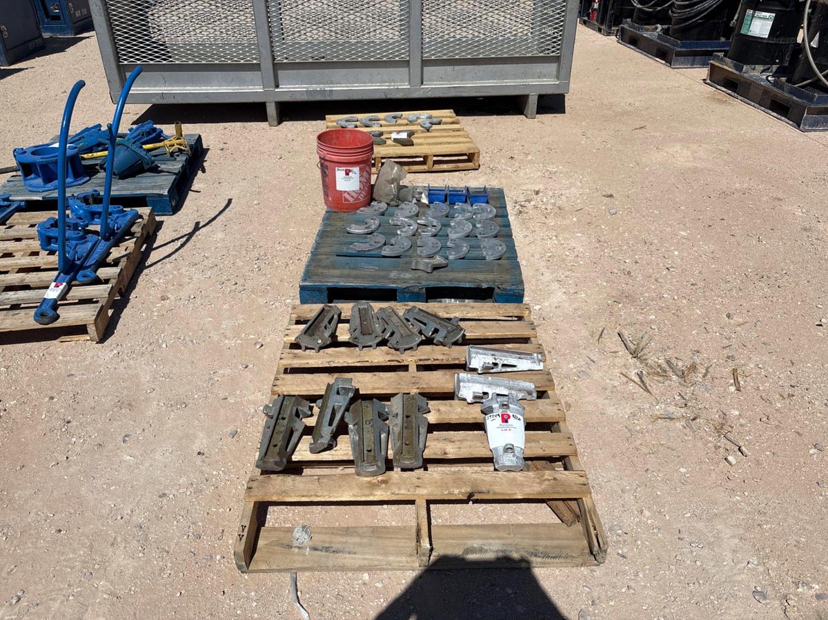 Used (3 pallets) of assorted YT, HYT, YC & HYC SLIP TYPE ELEVATOR PARTS
