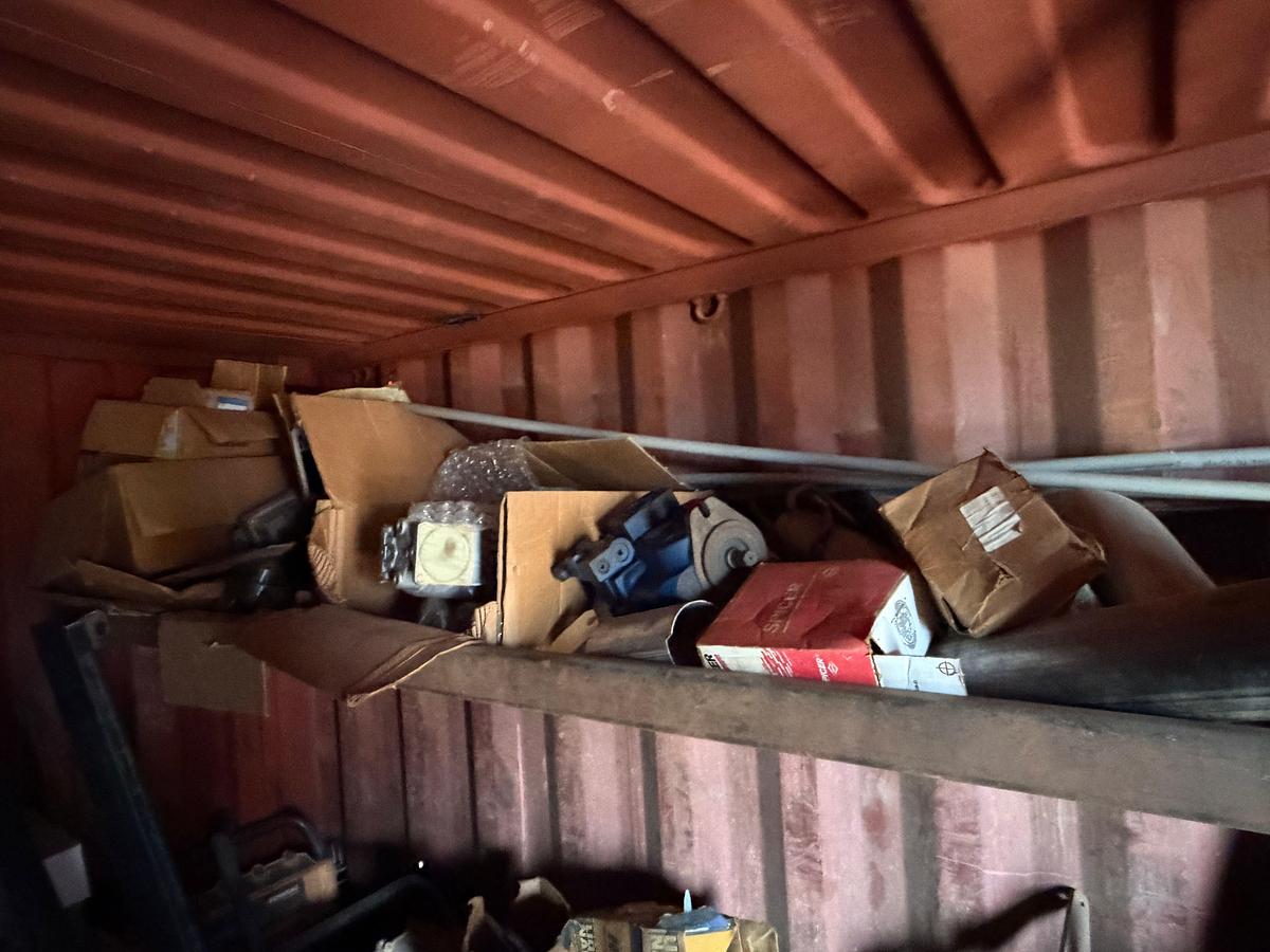 Used 20' SEA CONTAINER WITH CONTENTS