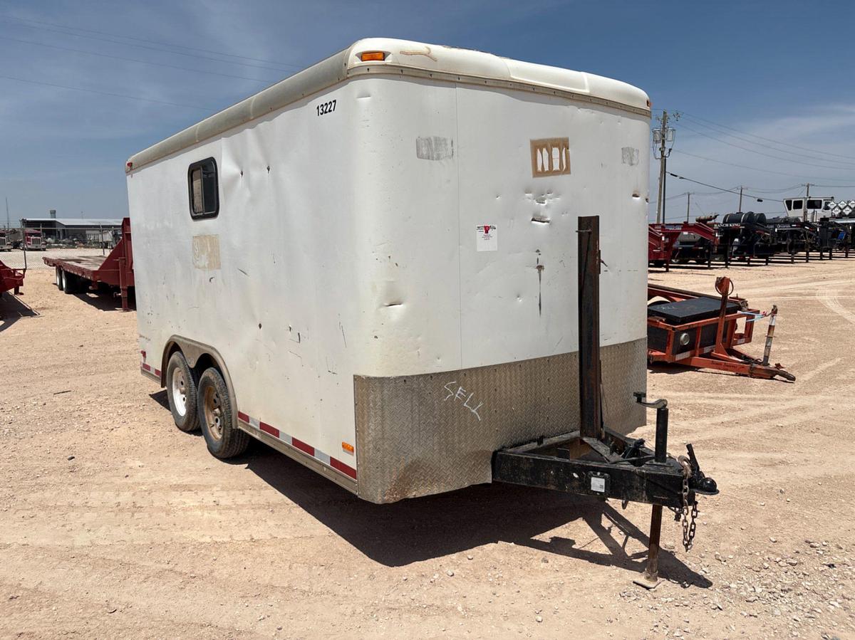Used 2006 PACE AMERICAN 14’ X 7’ T/A BUMPER PULL DOGHOUSE TRAILER