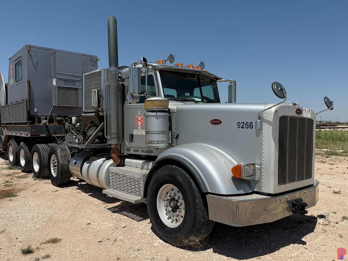 Used 2013 PETERBILT 367 QUAD AXLE COIL TUBING HAUL TRUCK
