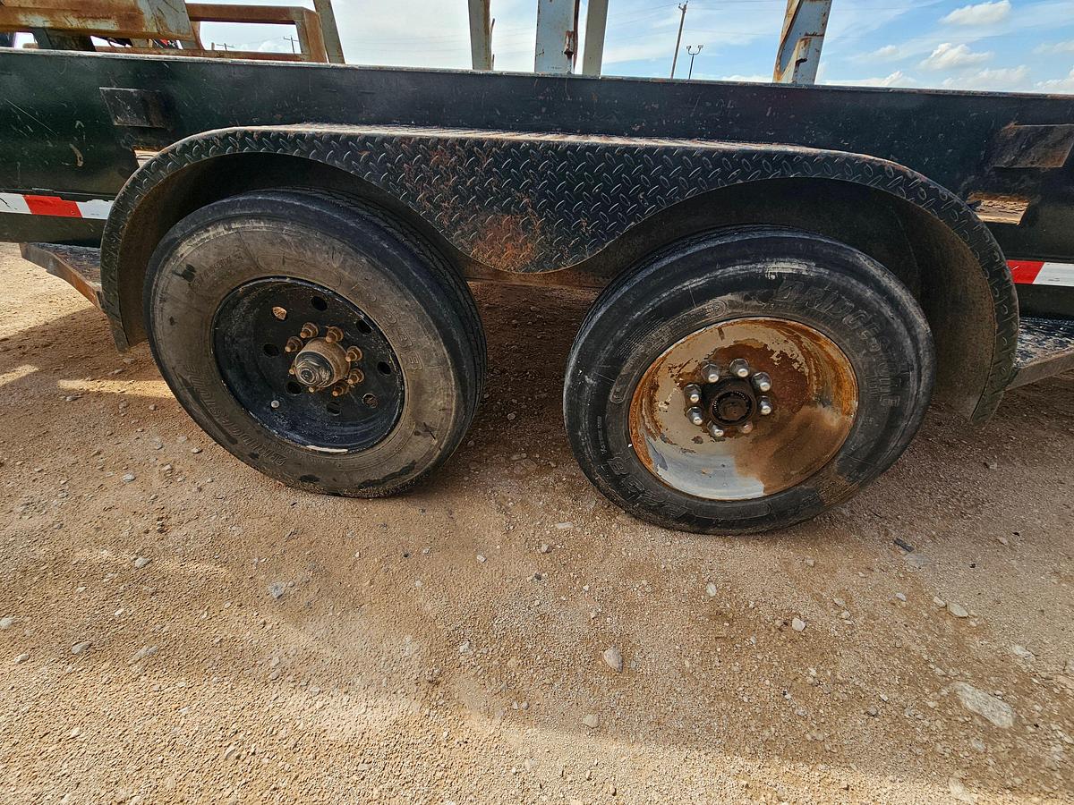 Used 2018 STEWART WELDING 24’ X 6.5’ T/A GOOSENECK TOOL TRAILER